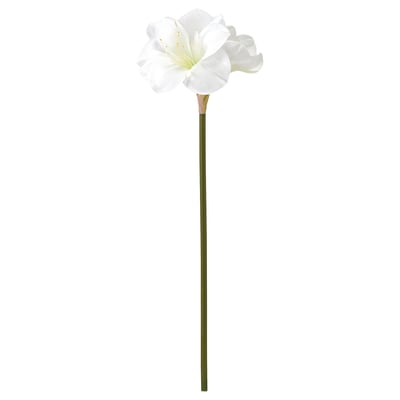 VINTERFINT Flor artificial, interior/exterior/Amarilis blanco, 60 cm
