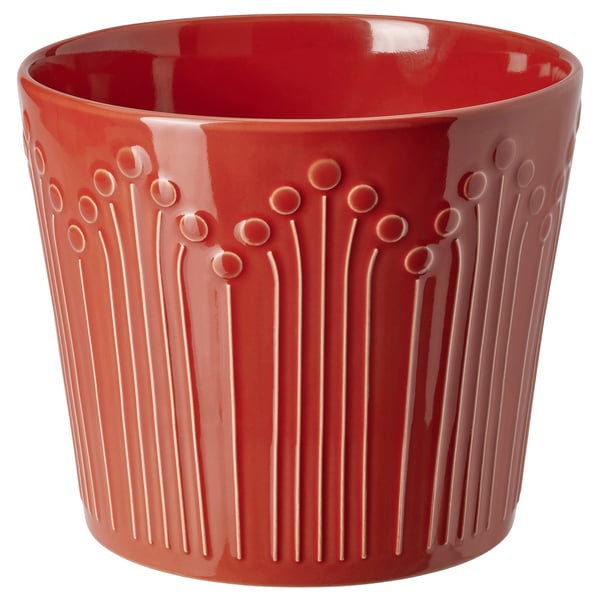 VINTERFINT Macetero, rojo, 15 cm