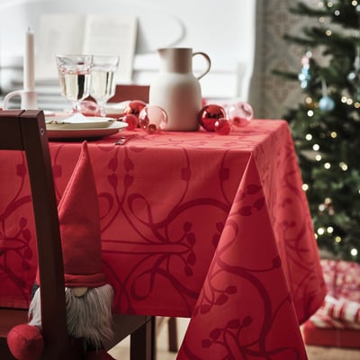 VINTERFINT Mantel, rojo, 145x320 cm