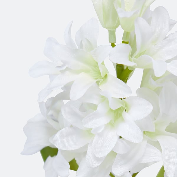 VINTERFINT Planta artificial, interior/exterior jacinto/blanco, 9 cm