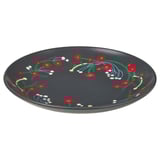 VINTERFINT Plato de pan, estampado floral gris osc, 20 cm