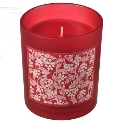 VINTERFINT Vela aromática en vaso, canela y azúcar rojo, 45 hr