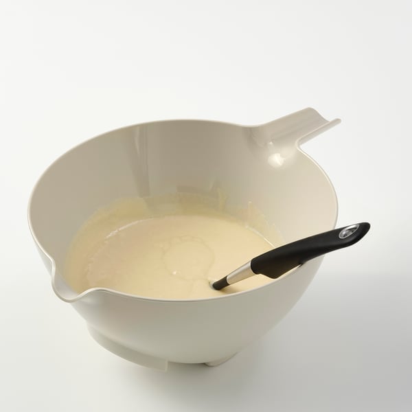 VISPNING Bowl de repostería, beige, 3.0 l