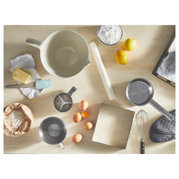 VISPNING Bowl de repostería, beige, 3.0 l