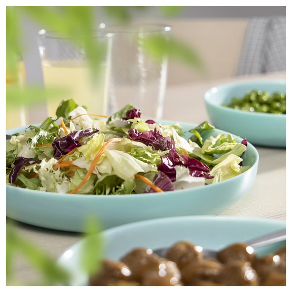 VITBLECKA Plato, turquesa, 25 cm