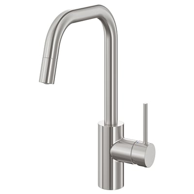 ÄLMAREN Grifería lavaplatos monocont extens, acero inoxidable