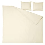 ÄNGSLILJA Funda plumón con 2 fundas almohada, beige, 240x220/50x60 cm