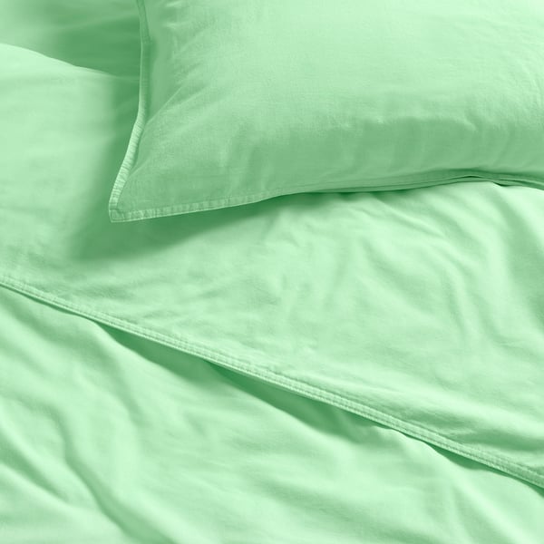 ÄNGSLILJA Funda plumón con 2 fundas almohada, verde claro, 240x220/50x60 cm
