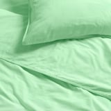 ÄNGSLILJA Funda plumón con 2 fundas almohada, verde claro, 240x220/50x60 cm