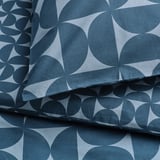 ÄNGSNEJLIKA Funda de plumón y funda almohada, azul oscuro/azul claro, 150x200/50x60 cm