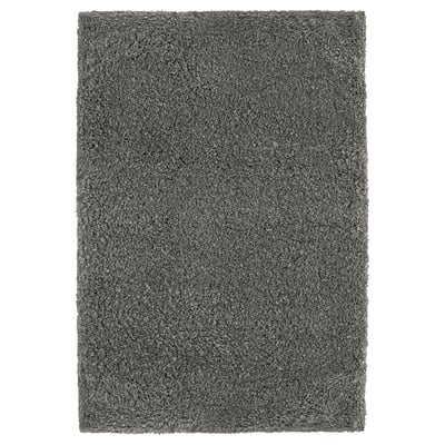 ALMTJÄRN Tapete de baño, gris oscuro, 60x90 cm
