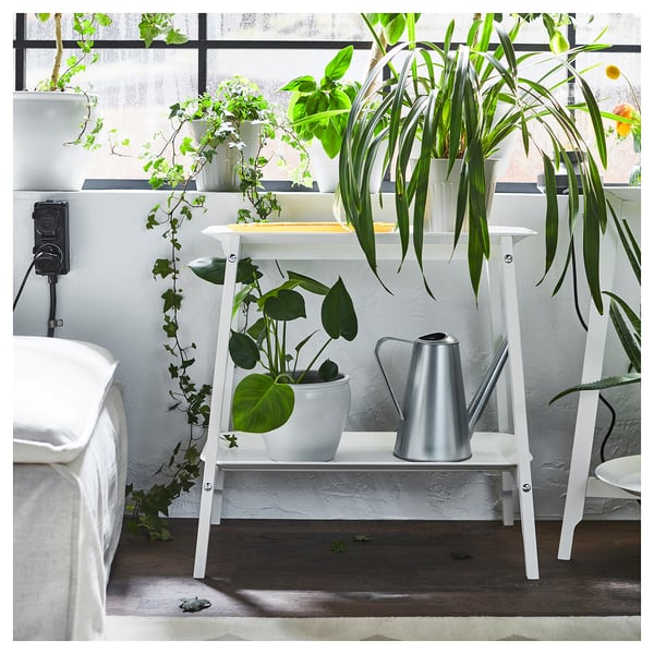 ALPVIDE Soporte para plantas, blanco, 63 cm