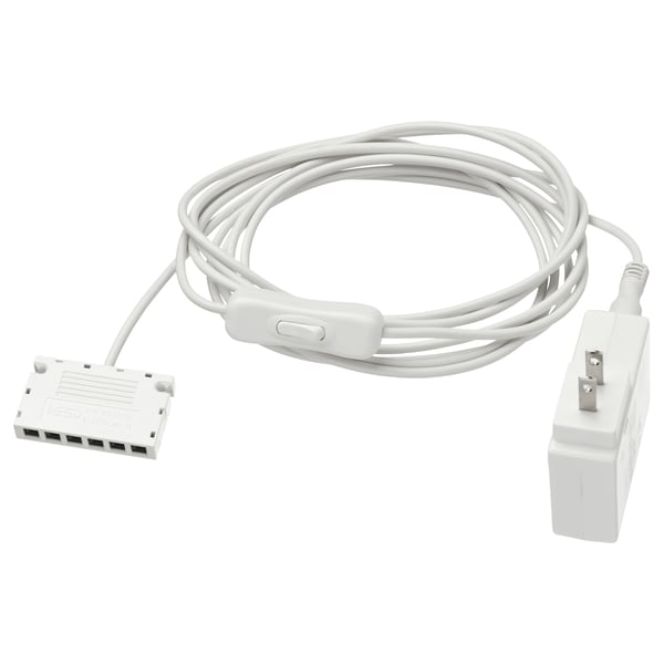 ANSLUTA Transformador con cable, blanco, 19 W