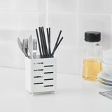AVSTEG Escurridor de cubiertos, blanco, 13 cm