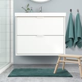 BACKMÅRA Tapete de baño, turquesa, 50x80 cm
