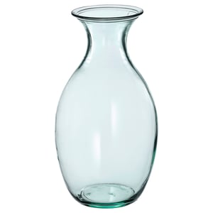 BERGKÖRSBÄR Florero, Vidrio/verde, 28 cm