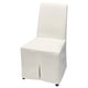 BERGMUND Silla con forro largo, negro/Inseros blanco