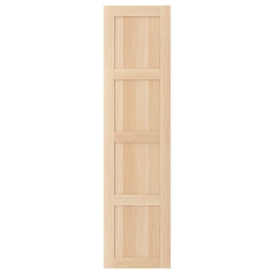 BERGSBO Puerta, Efecto roble tinte blanco, 50x195 cm
