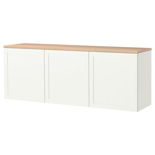 BESTÅ Estantería de cubos, blanco/Pipmakare blanco, 180x42x66 cm