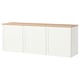 BESTÅ Estantería de cubos, blanco/Pipmakare blanco, 180x42x66 cm