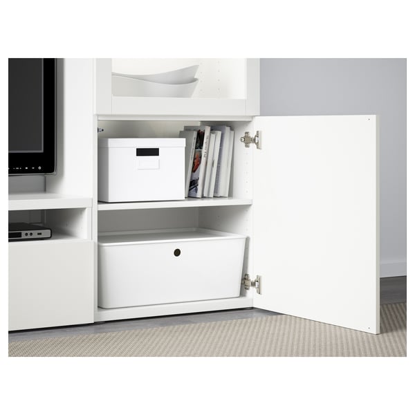 BESTÅ / LACK Mueble TV, blanco, 240x42x129 cm