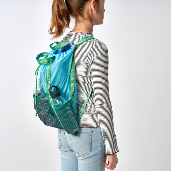 BLÅVINGAD Morral, azul/verde, 13 l