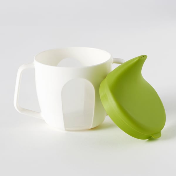 BÖRJA Vaso para bebé con tapa