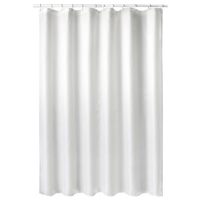 BORSTALOE Cortina de baño, blanco, 180x180 cm