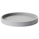 BOYSENBÄR Plato para matera, Interior / exterior gris claro, 19 cm