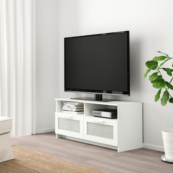 BRIMNES Mueble TV, blanco, 120x41x53 cm