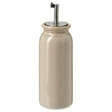 BRUGDHAJ Botella para aceite o vinagre, beige, 19 cm