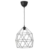 BRUNSTA / HEMMA Lámpara colgante, negro, 30 cm