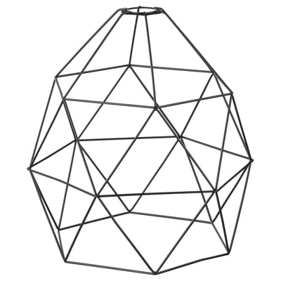 BRUNSTA Pantalla para lámpara de techo, negro, 30 cm