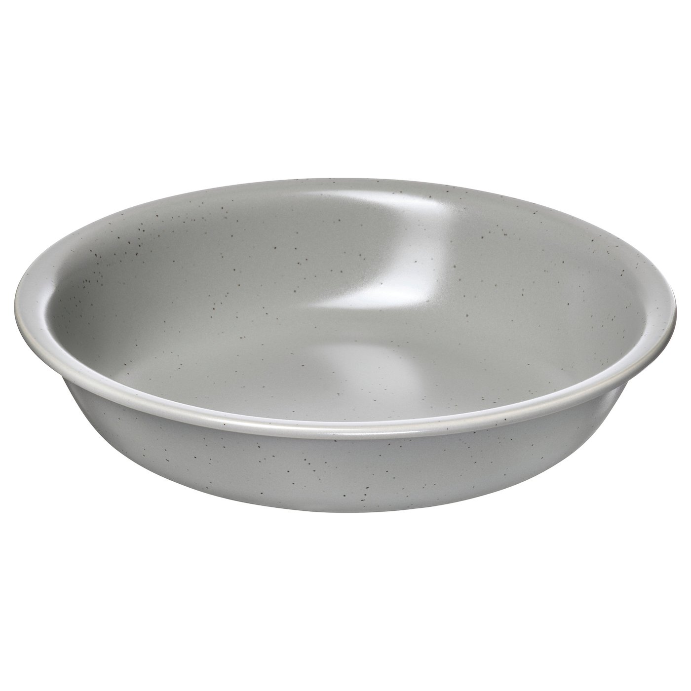 DAGGASTER Plato hondo, Lunares/gris, 19 cm