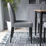 DANDERYD Silla, negro/Vissle gris