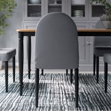DANDERYD Silla, negro/Vissle gris