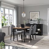 DANDERYD Silla, negro/Vissle gris