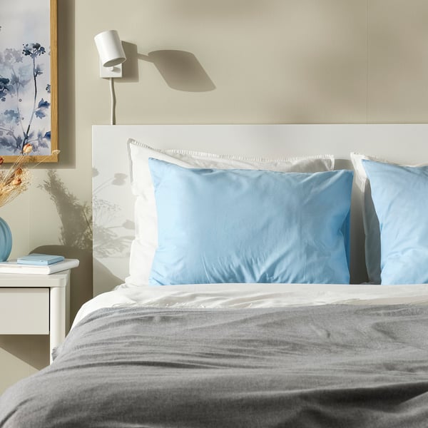 DVALA Funda de almohada, azul claro, 50x70 cm