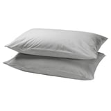 DVALA Funda de almohada, gris claro, 50x60 cm