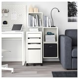 EKET Estantería de cubos, blanco, 105x35x70 cm