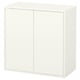EKET Mueble con 2 puertas 1 entrepaño, blanco, 70x35x70 cm
