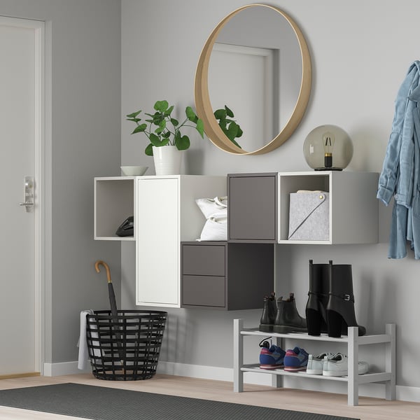 EKET Mueble con puerta 1 entrepaño, blanco, 35x35x70 cm