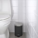EKOLN Caneca de basura, gris oscuro, 3 l