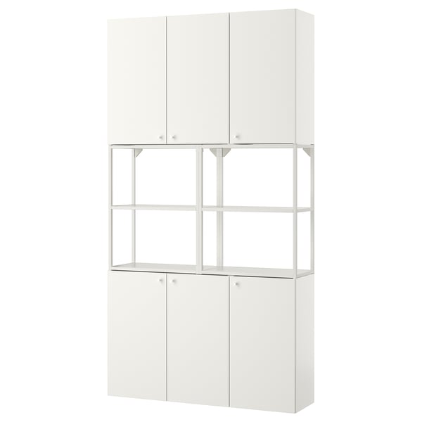 ENHET Mueble, blanco, 120x32x225 cm