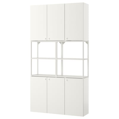 ENHET Mueble, blanco, 120x32x225 cm