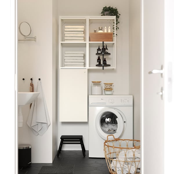 ENHET Mueble, blanco, 80x32x150 cm
