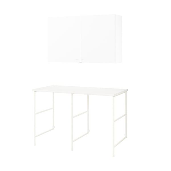 ENHET Mueble, blanco, 139x63.5x90.5 cm