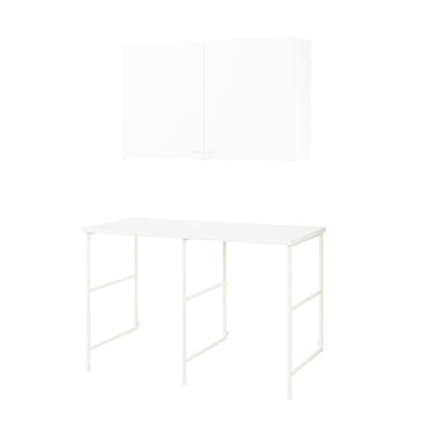 ENHET Mueble, blanco, 139x63.5x90.5 cm