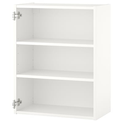 ENHET Mueble de pared con 2 entrepaños, blanco, 60x30x75 cm
