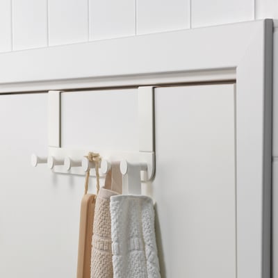 ENUDDEN Perchero para puerta, blanco